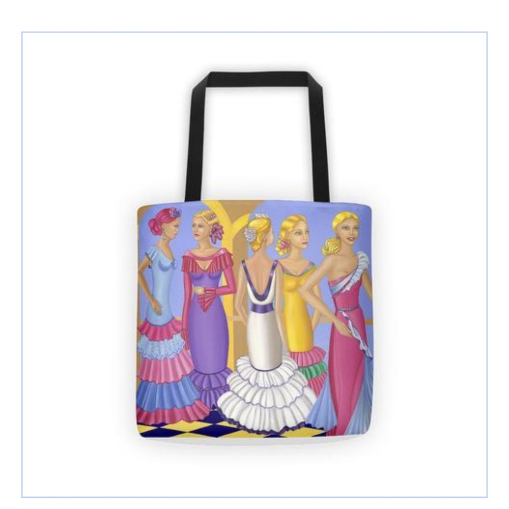 Printed Art Tote Bag Sharon Tatem Fashions